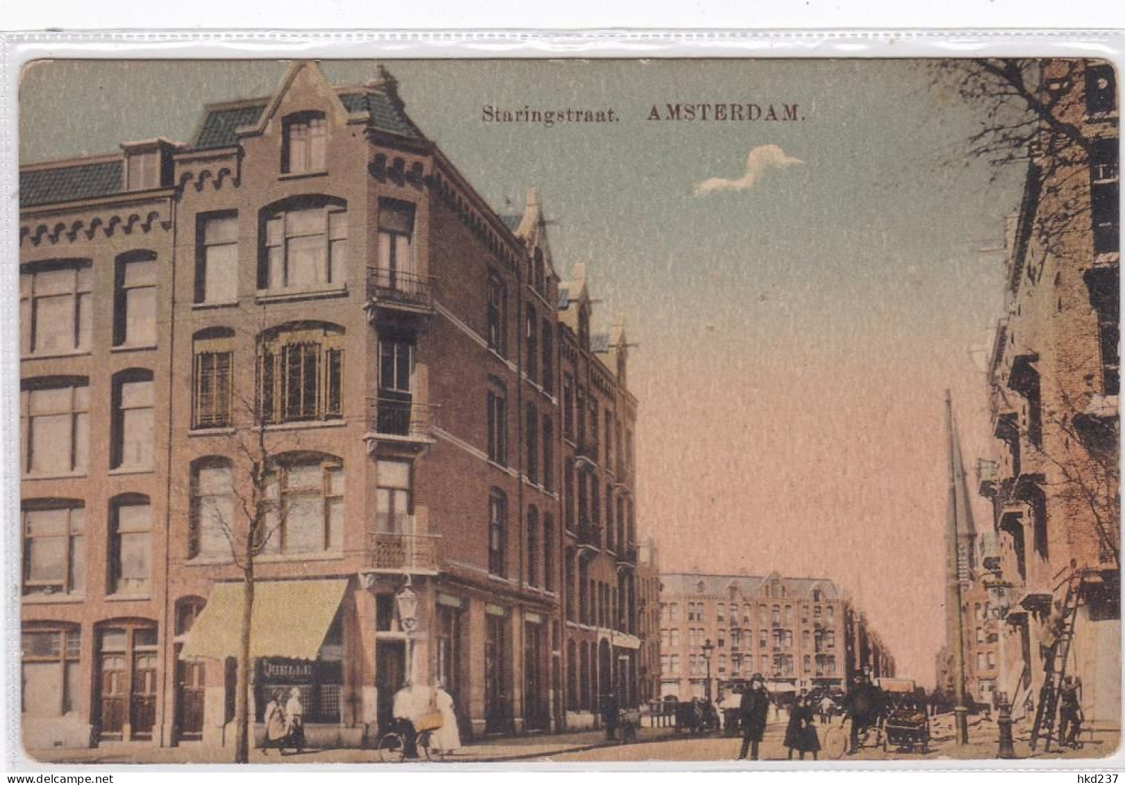 Amsterdam Staringstraat Met Staringplein Levendig  Fietsers Kar     1535 - Amsterdam