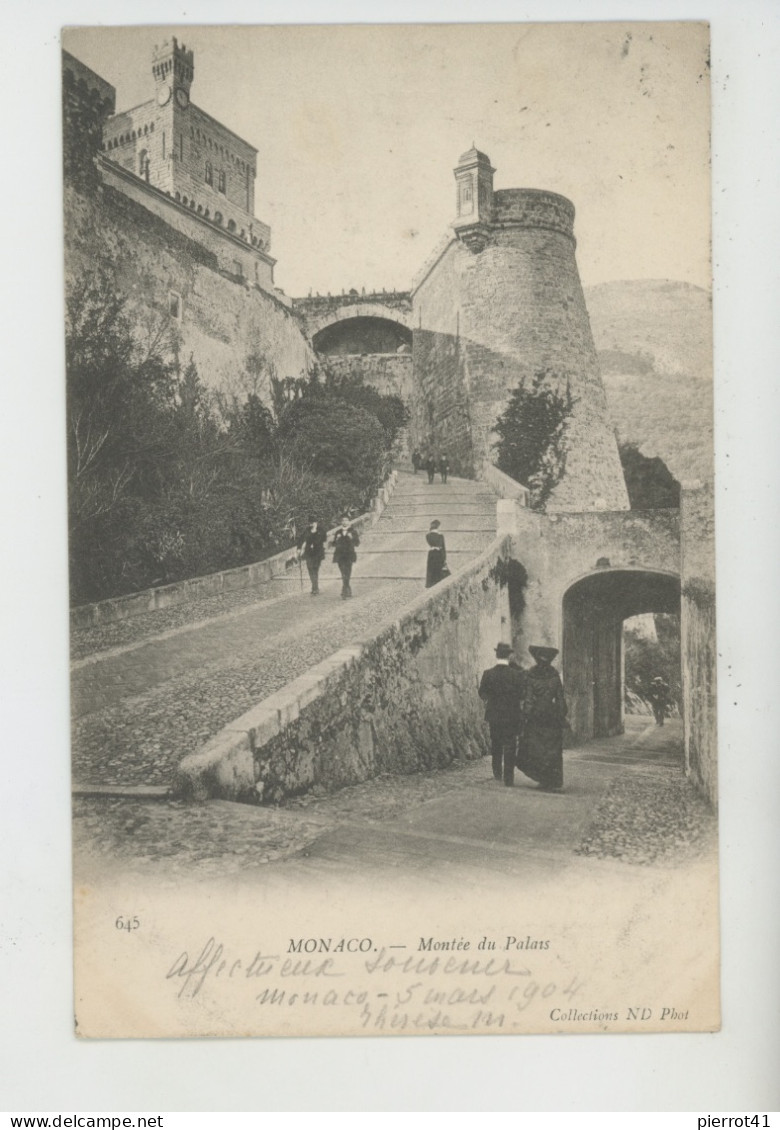 MONACO - Montée Du Palais - Fürstenpalast