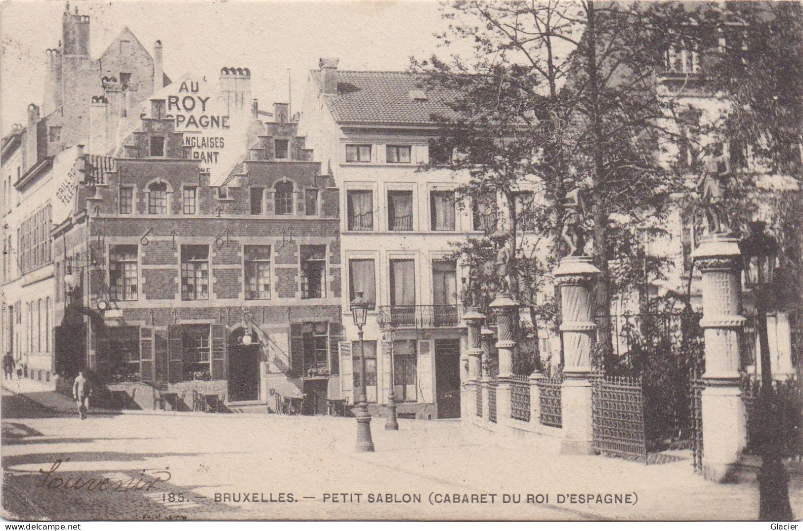185.- Bruxelles - Petit Sablon ( Cabaret Du Roi D' Espagne ) - Brussel (Stad)