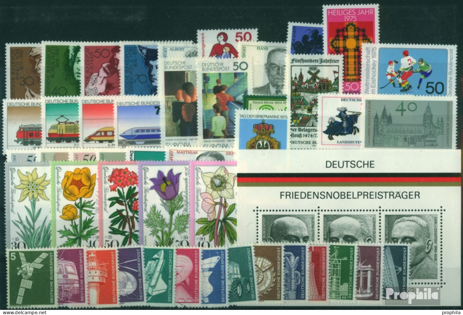 BRD Postfrisch 1975 Kompletter Jahrgang In Sauberer Erhaltung - Unused Stamps