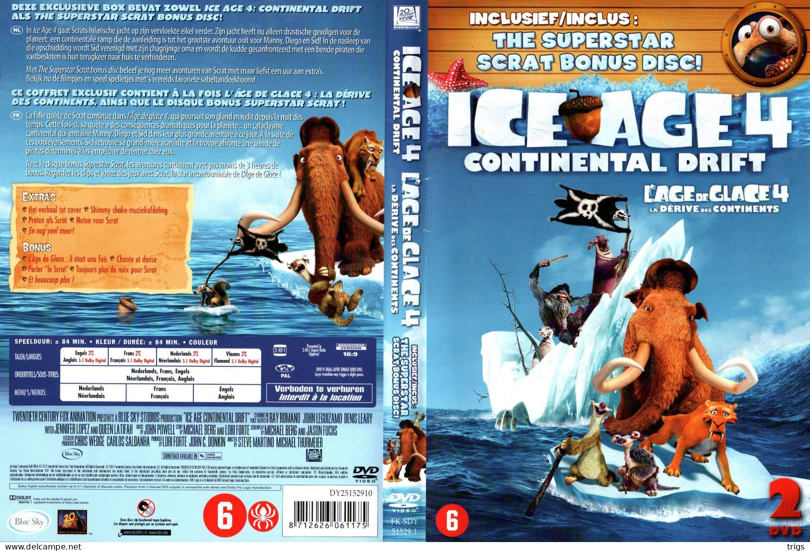 DVD - Ice Age 4: Continental Drift (2 DISCS) - Cartoons