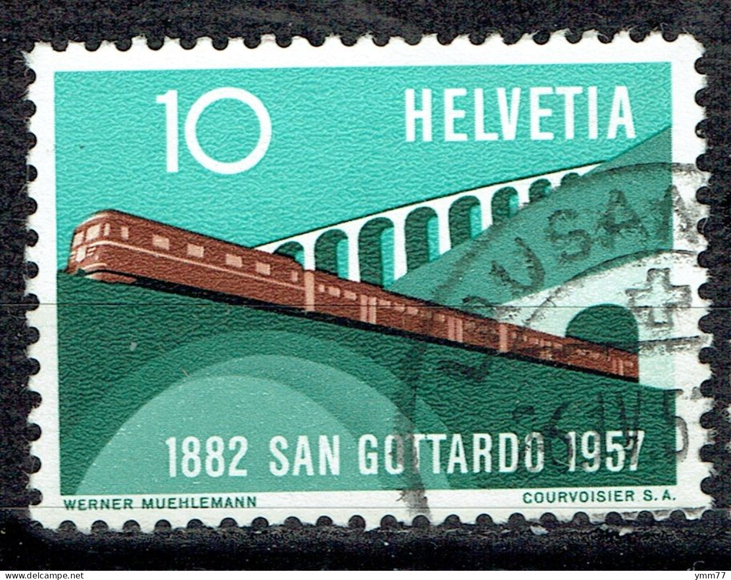 Série De Propagande : 75ème Anniversaire Du Chemin De Fer Du Saint-Gothard - Used Stamps