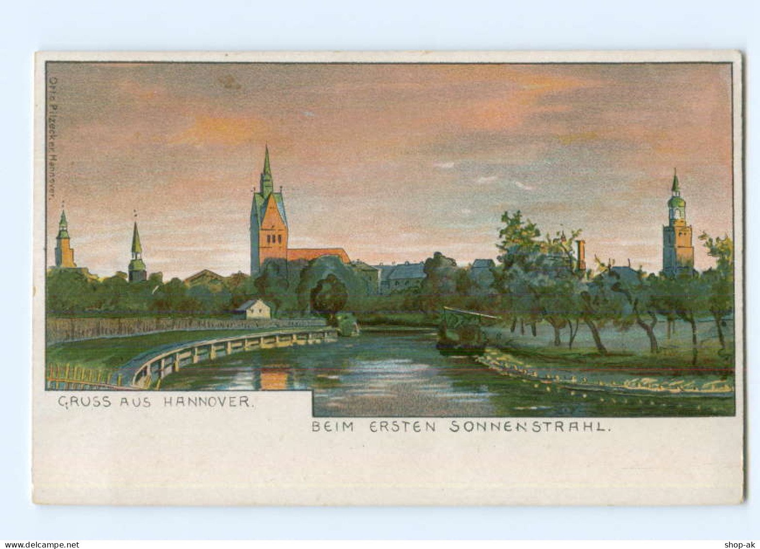 Y7465/ Gruß Aus Hannover Schöne Litho AK Ca.1900 - Hannover