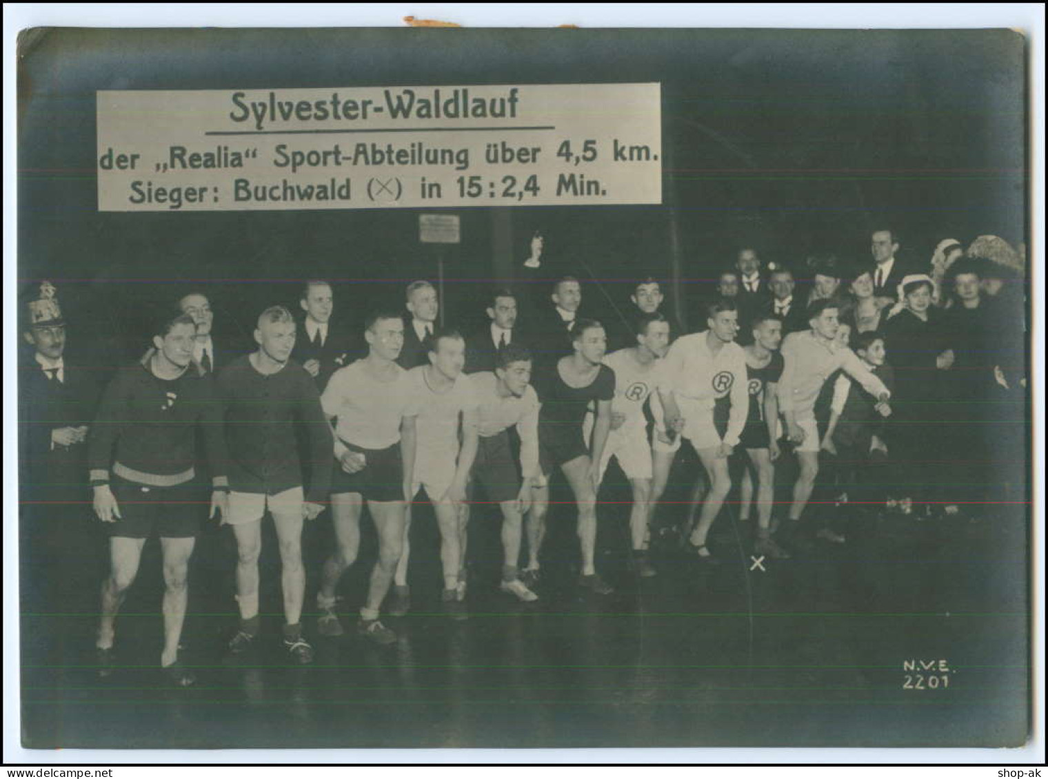 Y1901/ Sylvester-Waldlauf Der "Realia" Sport-Abtlg. Sieger Buchwald Foto Ca.1930 - Jeux Olympiques