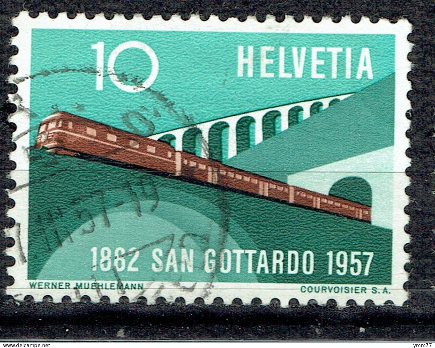 Série De Propagande : 75ème Anniversaire Du Chemin De Fer Du Saint-Gothard - Used Stamps