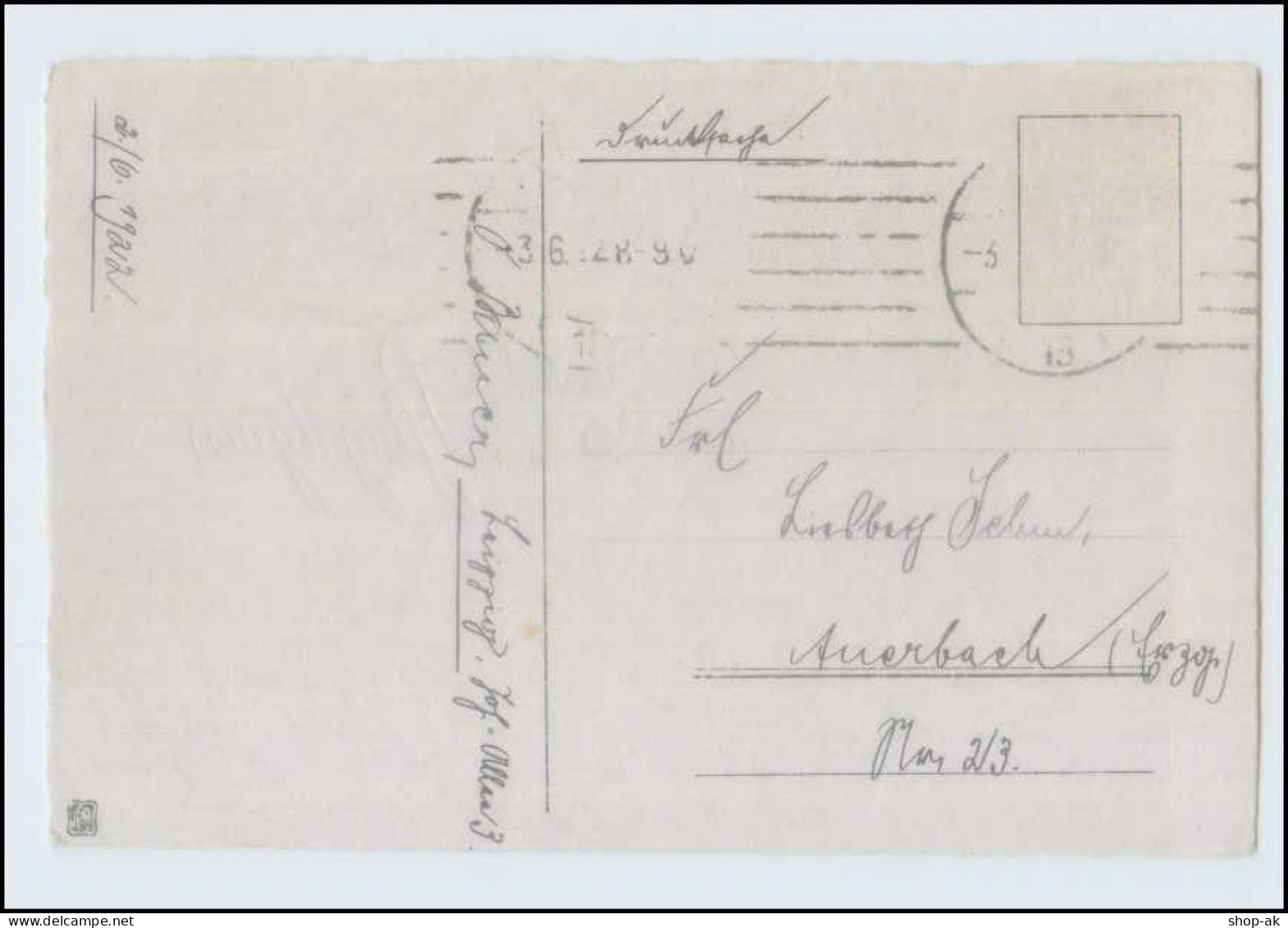 P3A90/ Pfingsten Herzichen Pfingstgruß 1922 AK - Pentecôte