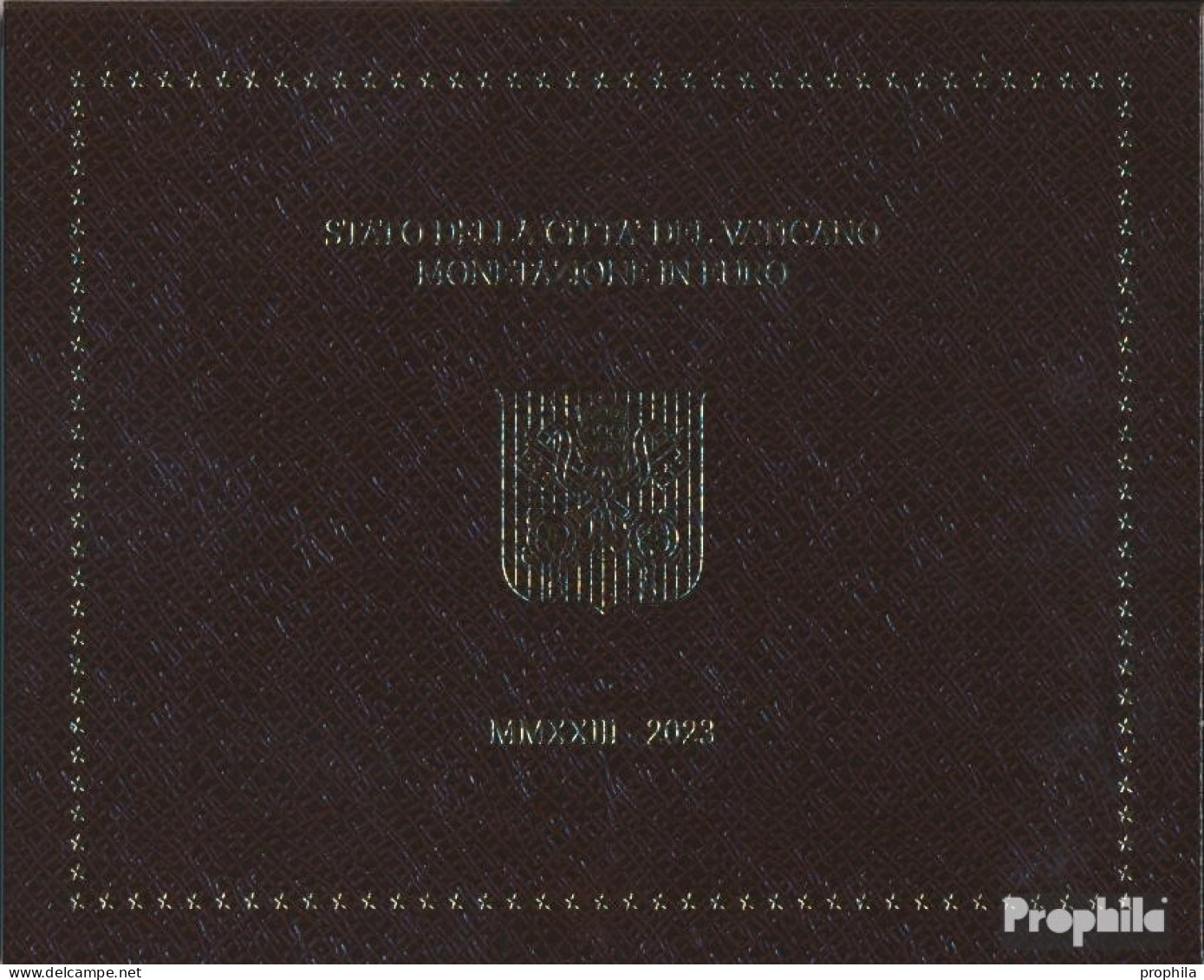 Vatikanstadt 2023 Stgl./unzirkuliert Amtlicher Kursmünzensatz 2023 Euro-Nachauflage - Vaticano (Ciudad Del)