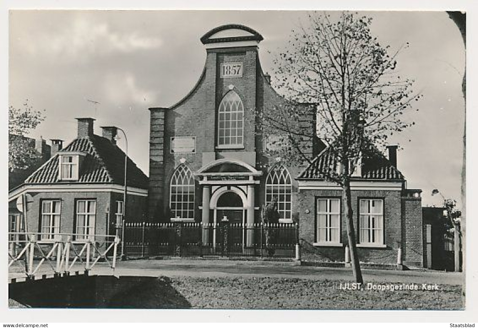 16- Prentbriefkaart IJlst 1963 - Doopsgezinde Kerk - Altri & Non Classificati