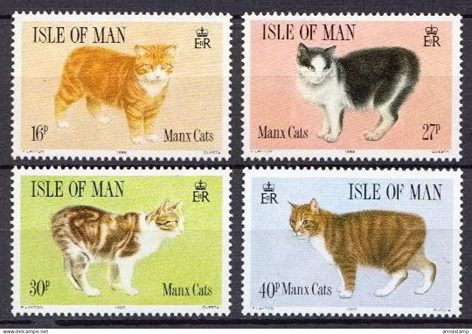 Isle Of Man MNH Set - Chats Domestiques