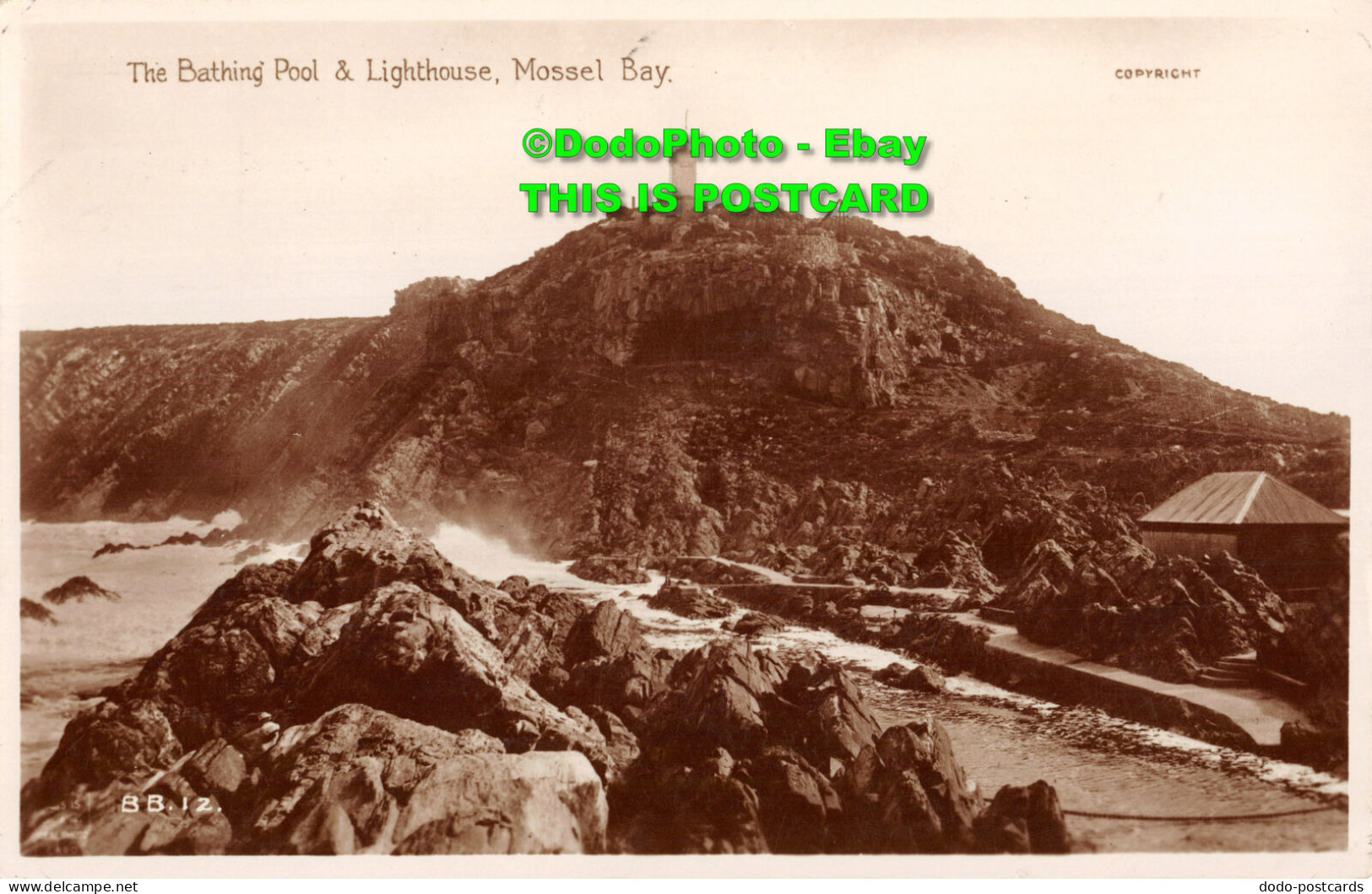 R428541 Mossel Bay. The Bathing Pool And Lighthouse. B. G. P. Bergh. Stationer. - Mondo