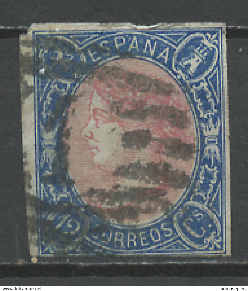 Espagne - Spain - Spanien 1865 Y&T N°67 - Michel N°69 (o) - 12c Isabelle II - Usati