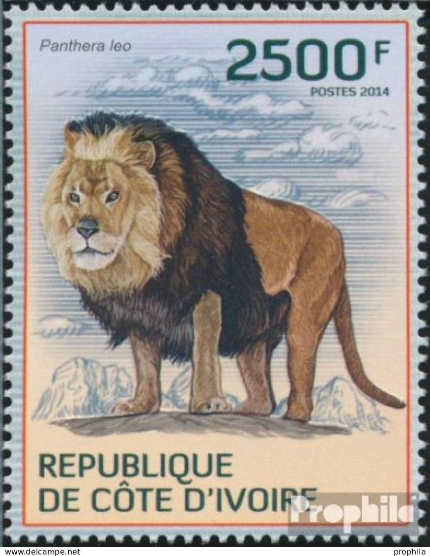 Elfenbeinküste 1603 (kompl.Ausg.) Postfrisch 2014 Löwe - Ivory Coast (1960-...)