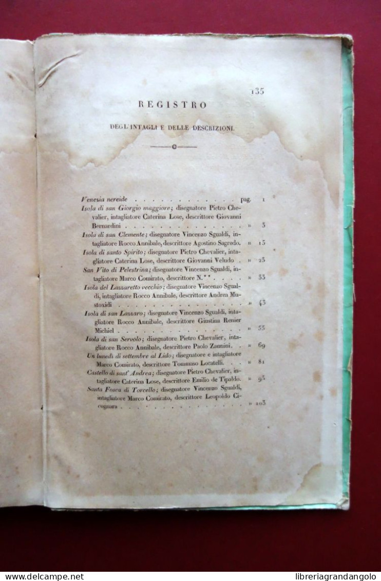 Siti Pittoreschi e Prospettivi delle Lagune Venete Tip. Gondoliere Venezia 1838