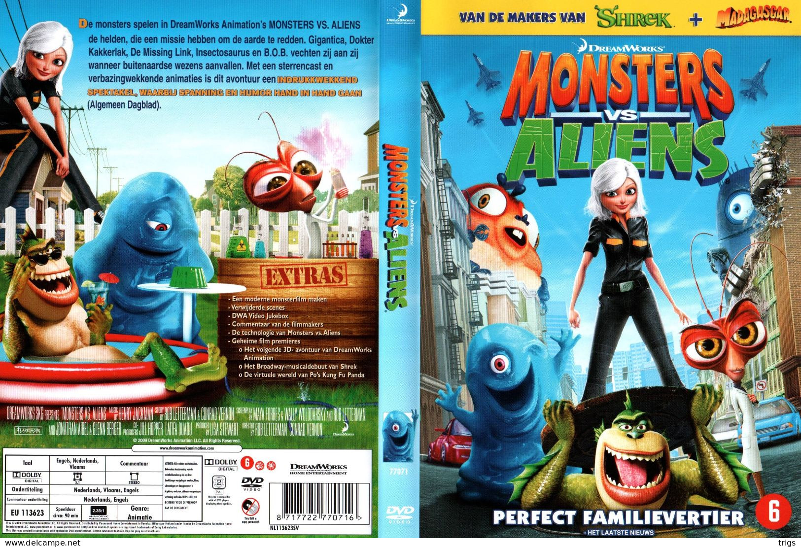 DVD - Monsters Vs. Aliens - Dessin Animé
