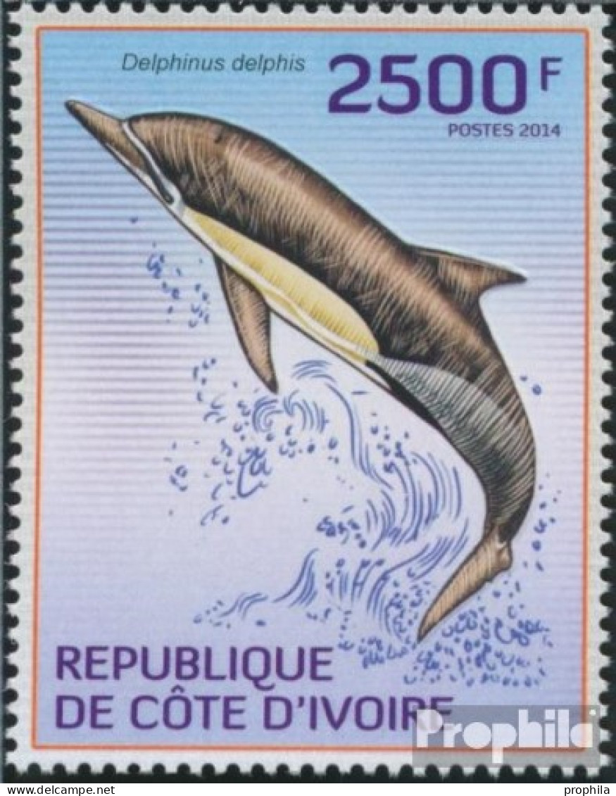 Elfenbeinküste 1578 (kompl.Ausg.) Postfrisch 2014 Delphine - Côte D'Ivoire (1960-...)