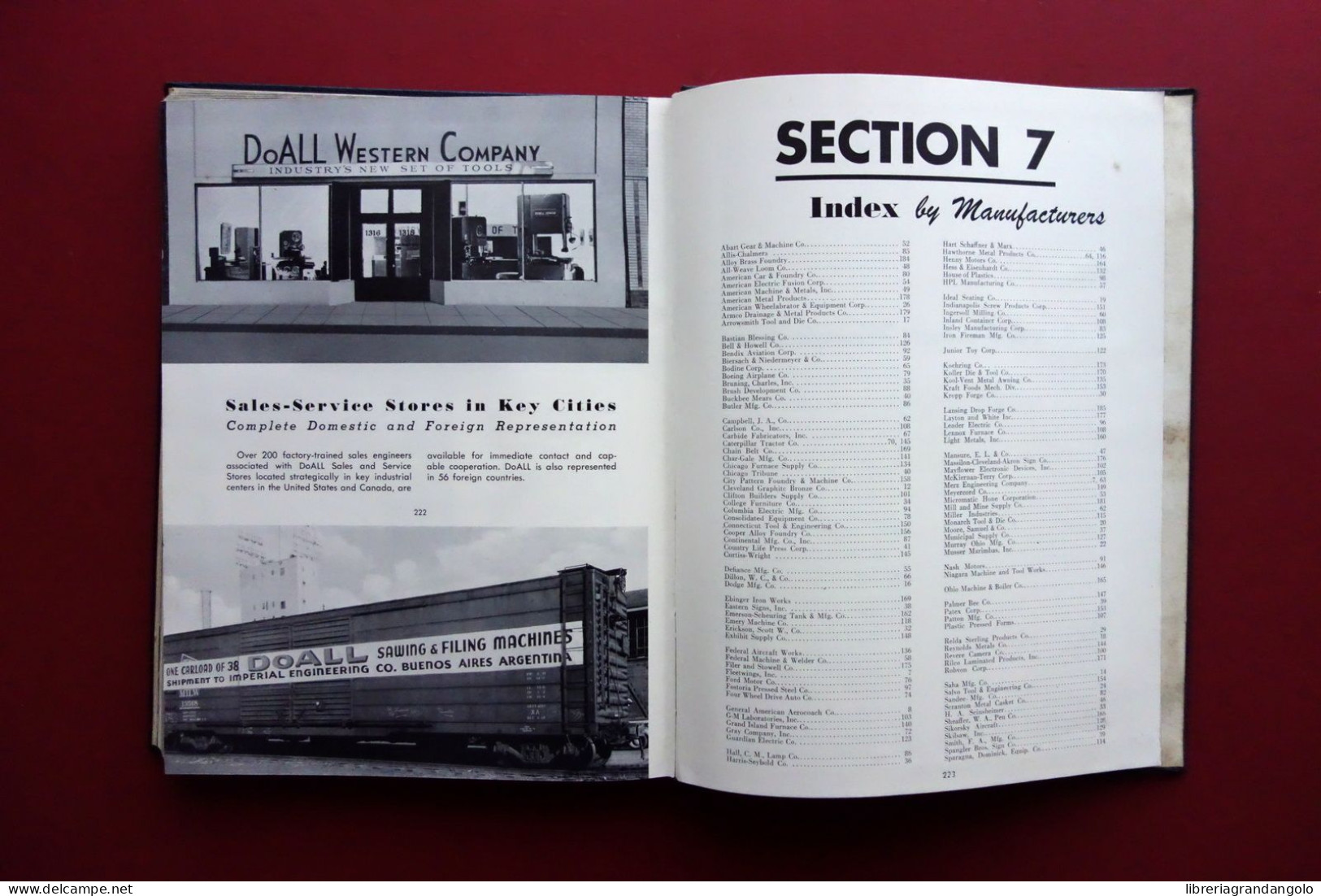 Catalogo DOALL Manifacturing Continuous Sawing Machines Illinois USA 1949