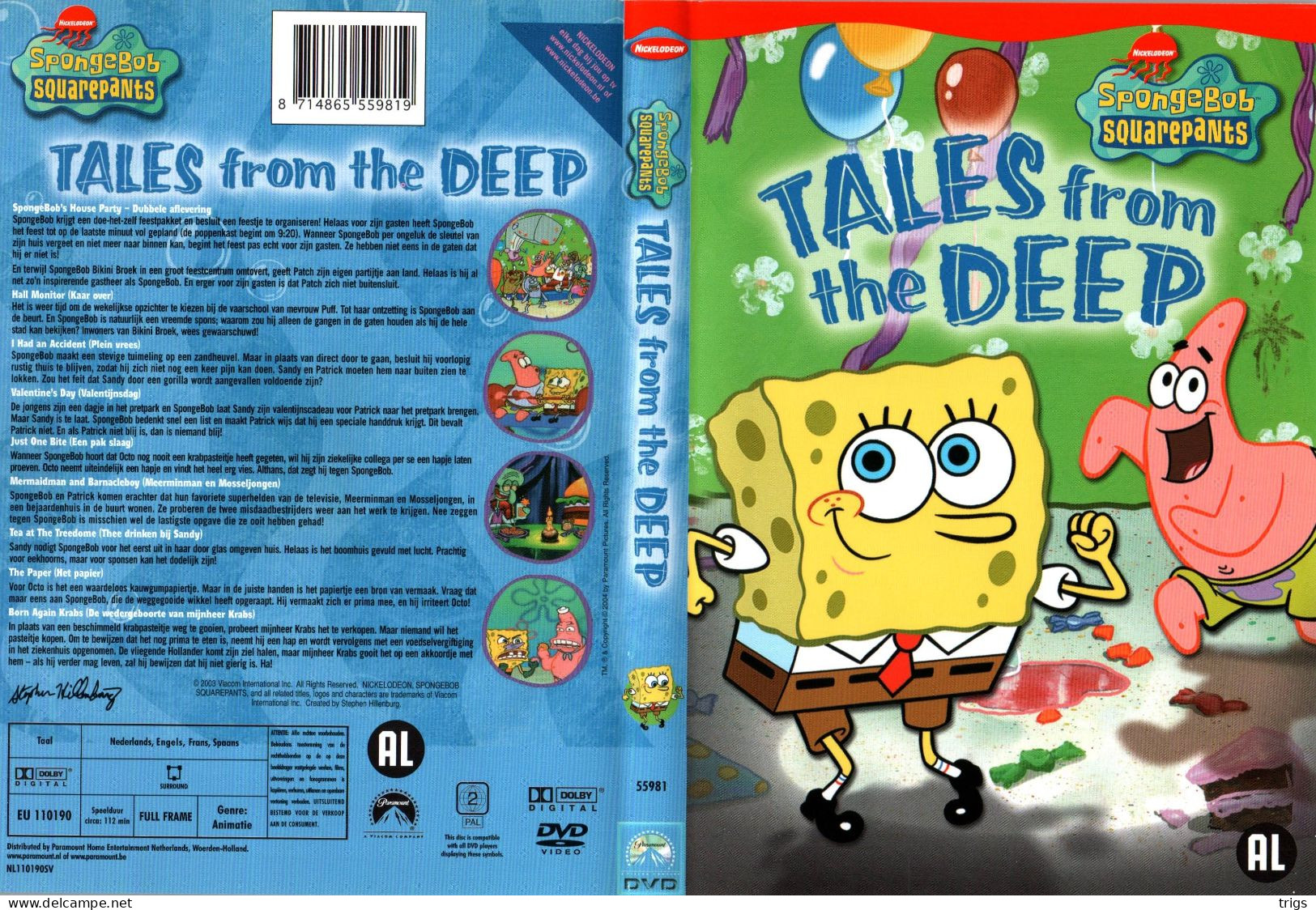 DVD - Spongebob Squarepants: Tales From The Deep - Dibujos Animados