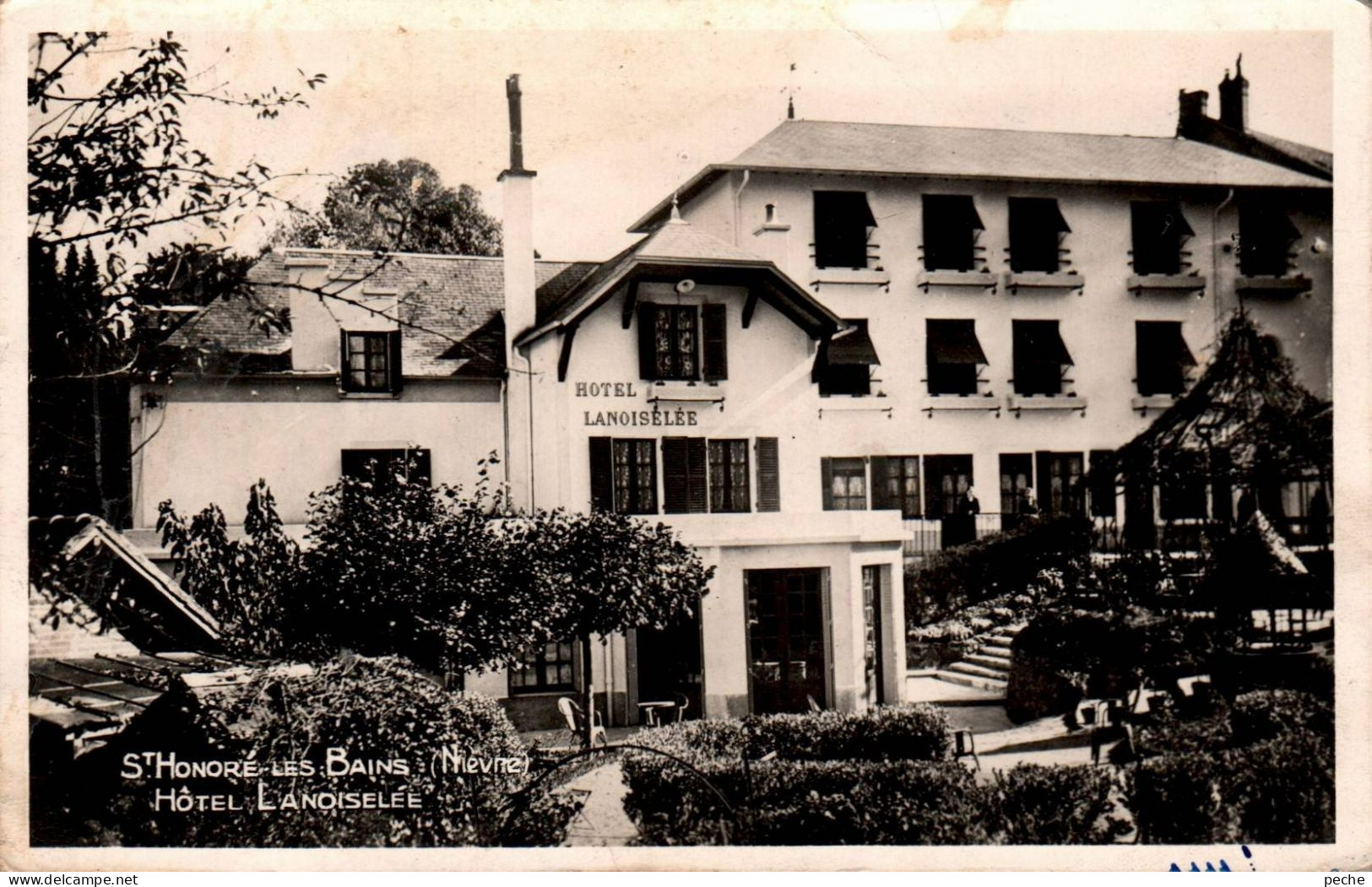 N°304 W -oblitération Machine Daguin -St Honoré Les Bains - Oblitérations Mécaniques (flammes)