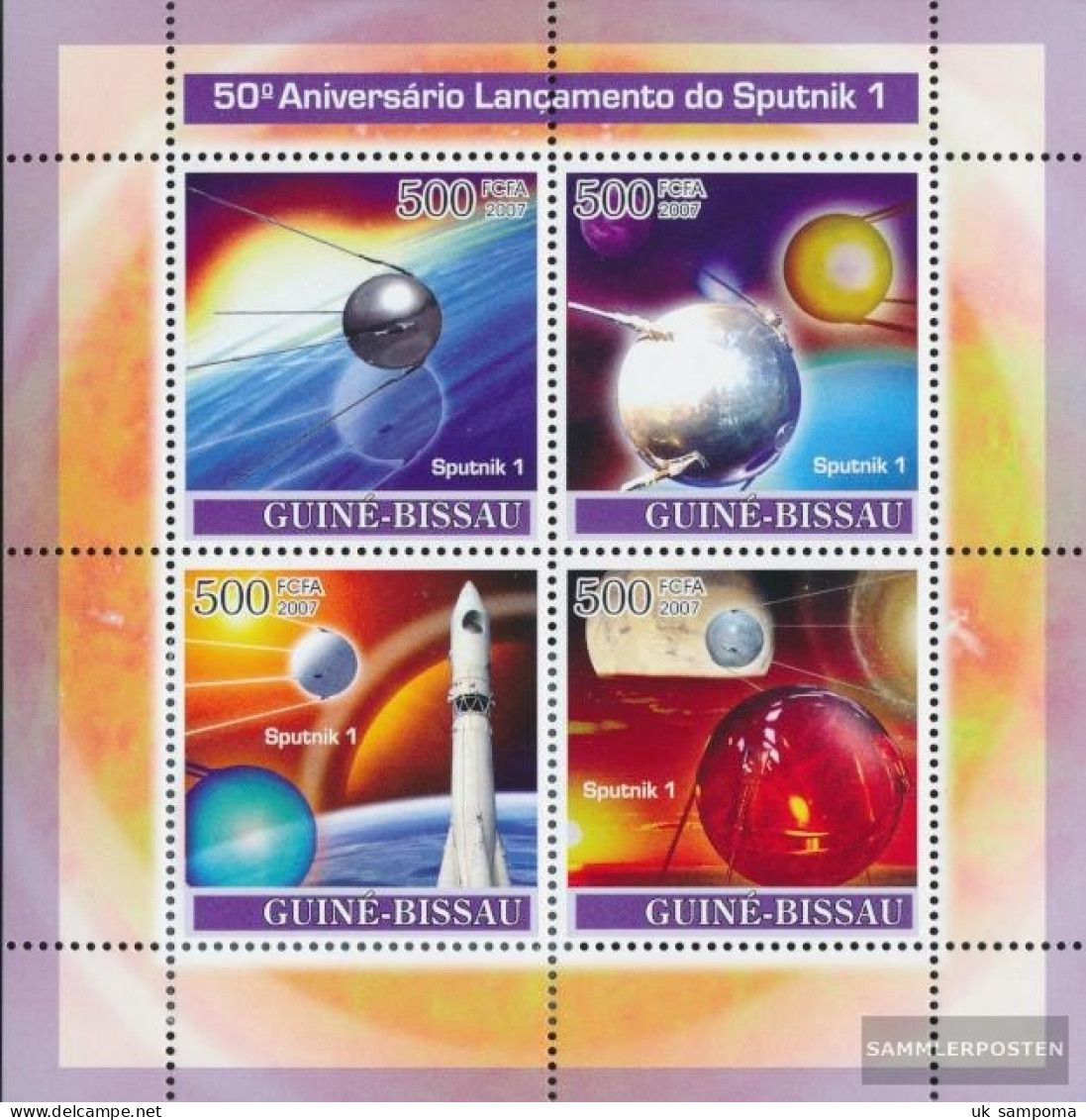Guinea-Bissau 3678-3681 Sheetlet (complete. Issue) Unmounted Mint / Never Hinged 2007 Space / Sputnik I - Guinée-Bissau