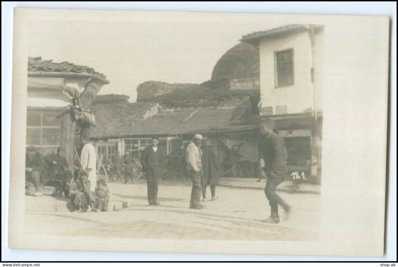 N7882/ Balkan Bosnien Straßenleben Foto AK Ca.1915 - Serbia