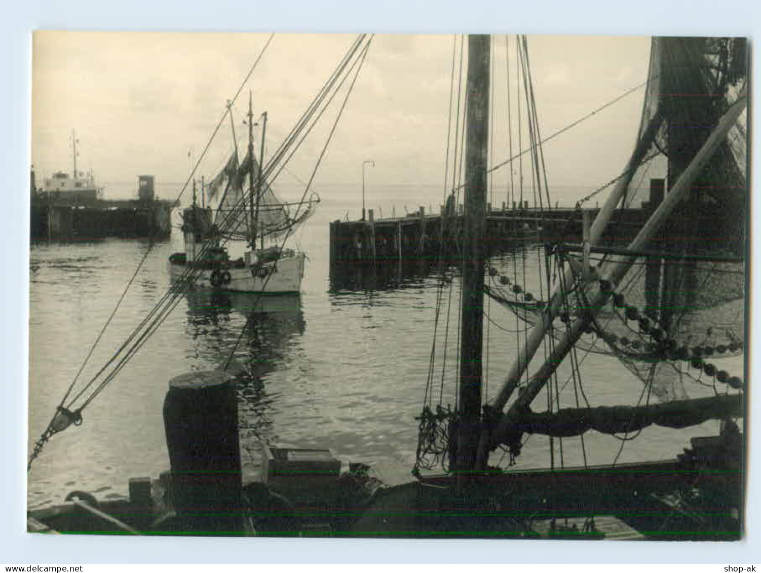 X1G85/ Sylt Fischer Fischerboot Foto AK Ca.1955 - Sylt