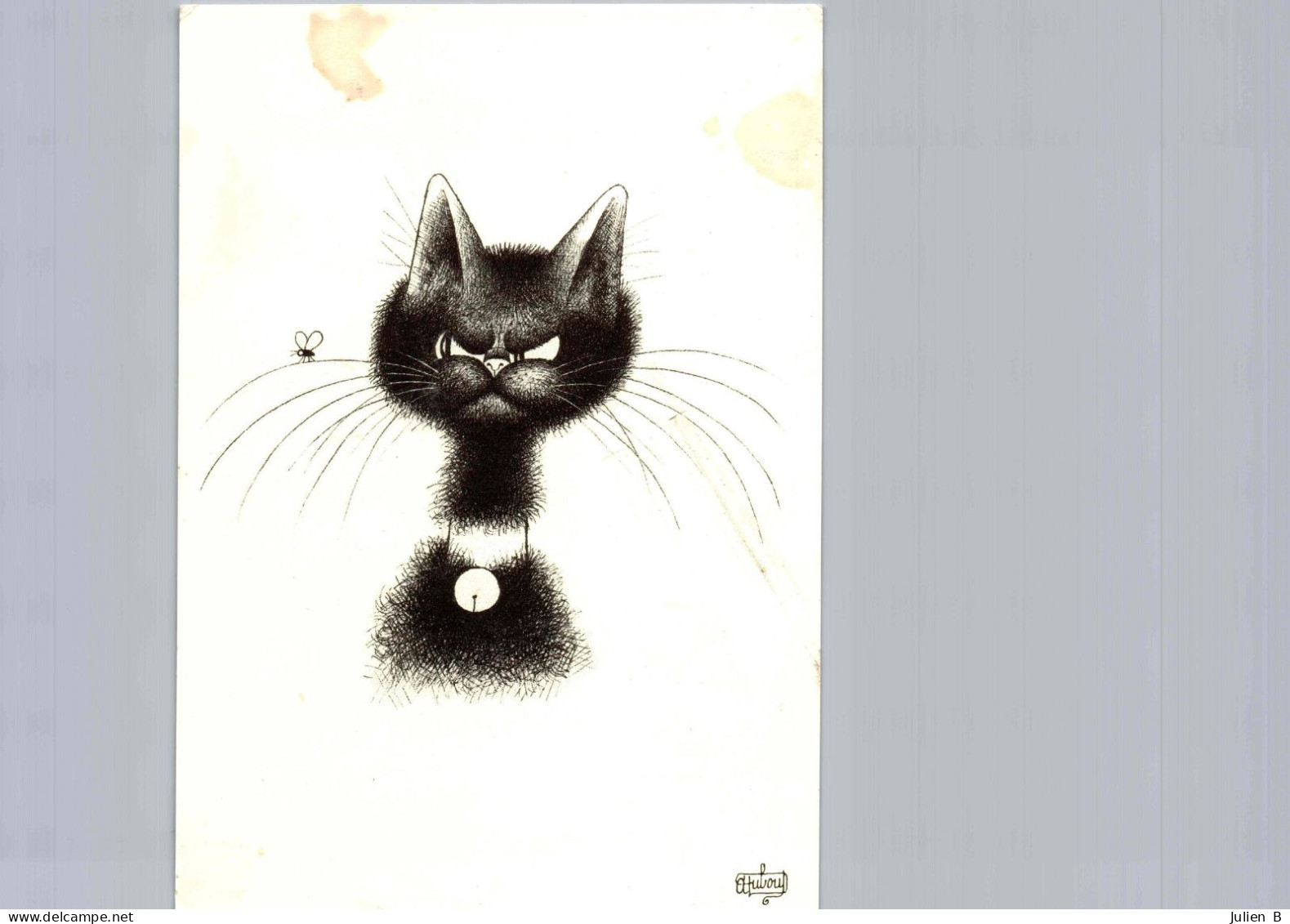 Albert Dubout, Le Chat Et La Mouche - Dubout