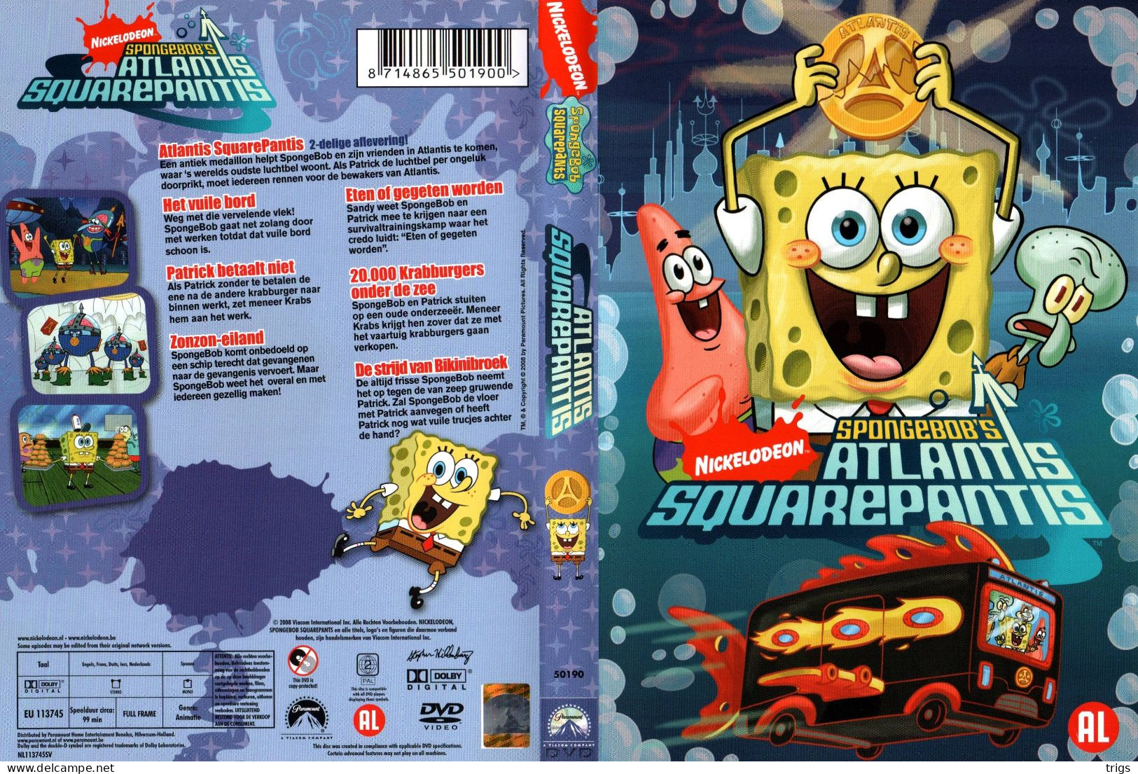 DVD - Spongebob Squarepants: Atlantis Squarepantis - Dessin Animé