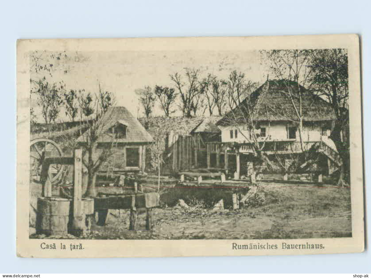 X1F03/ Casa La Tara - Rumänisches Bauernhaus Rumänien AK Ca.1915 - Romania