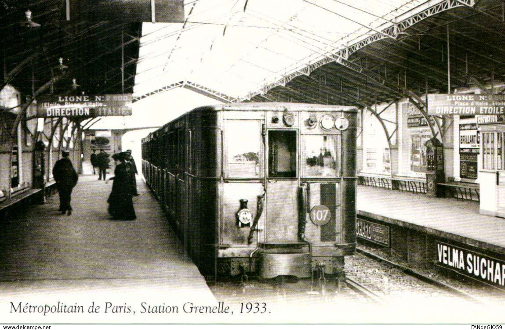 Chemins De Fer  / STATION GRENELLE  /   REPRO  /  10X 15 // 101 / - Autres & Non Classés