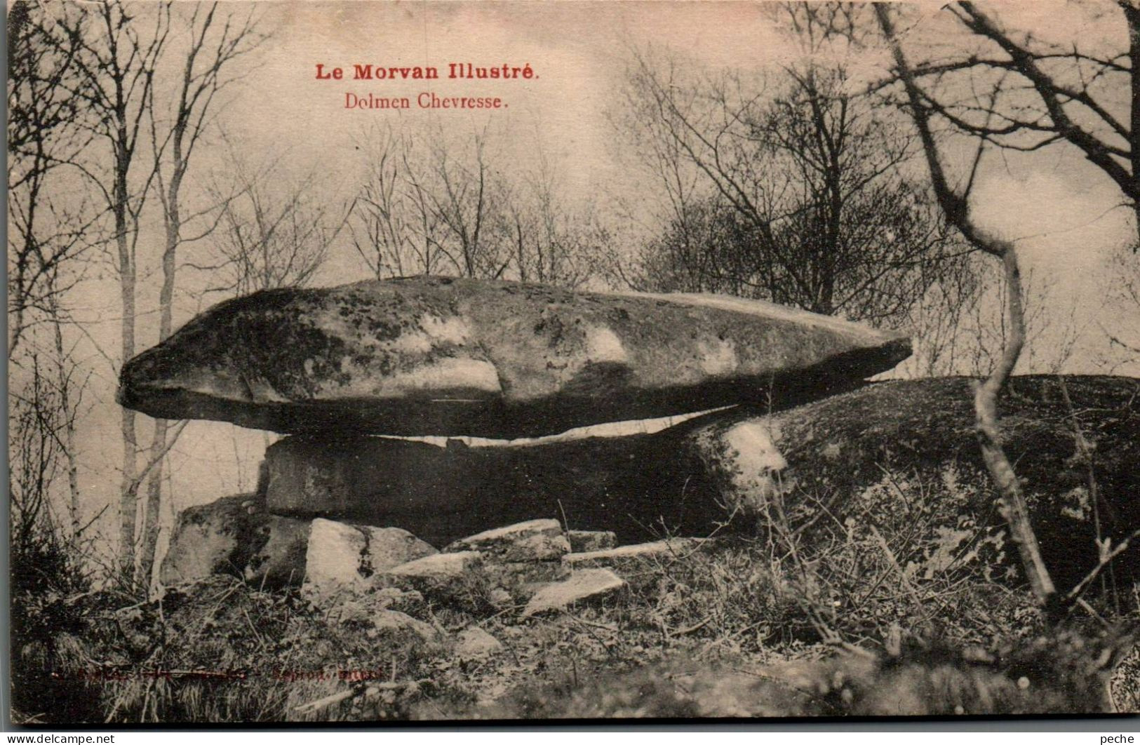 N°306 W -cpa Dolmen Chevresse - Dolmen & Menhire