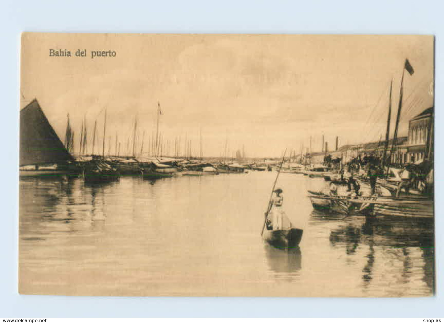 F673/ Baiha Puerto  Brasilien AK Ca.1920 - Andere & Zonder Classificatie