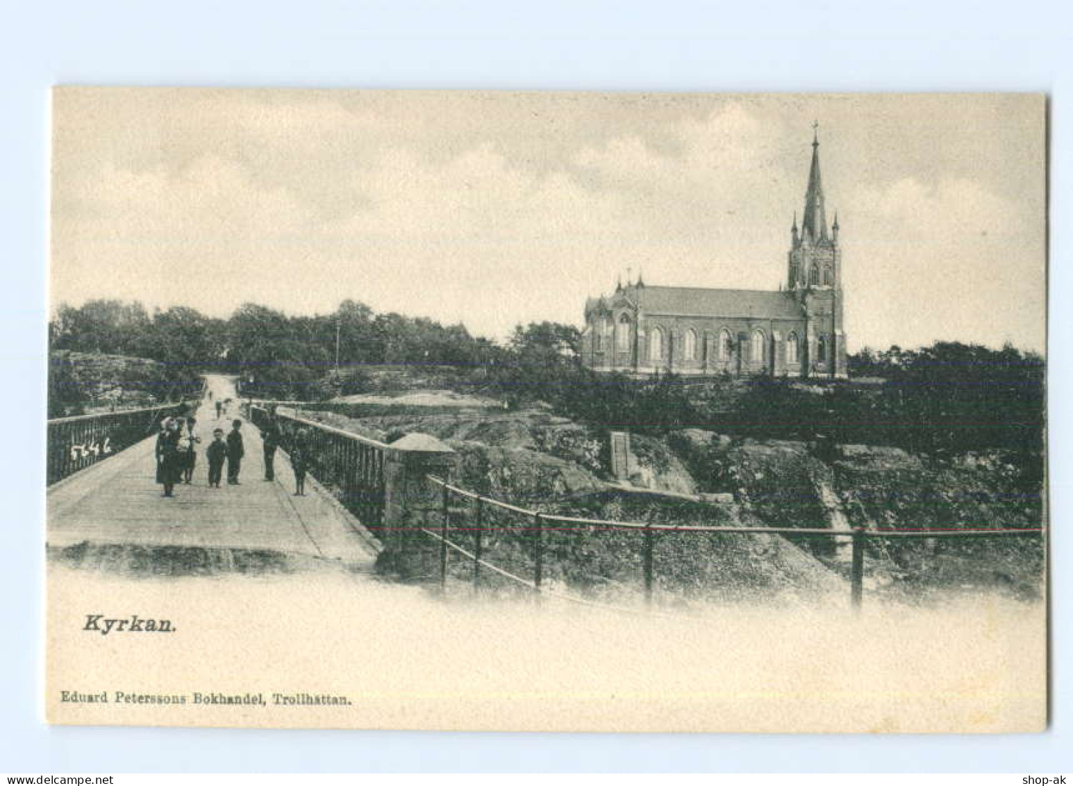 T6987/ Trollhättan Kyrkan AK Ca.1900 - Schweden