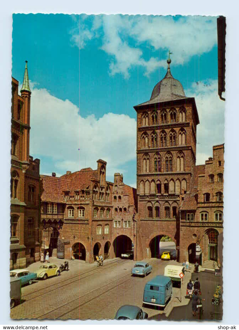 X1M69/ Lübeck Burgtor AK Autos VW Käfer Und Bus  1968 - Luebeck-Travemuende