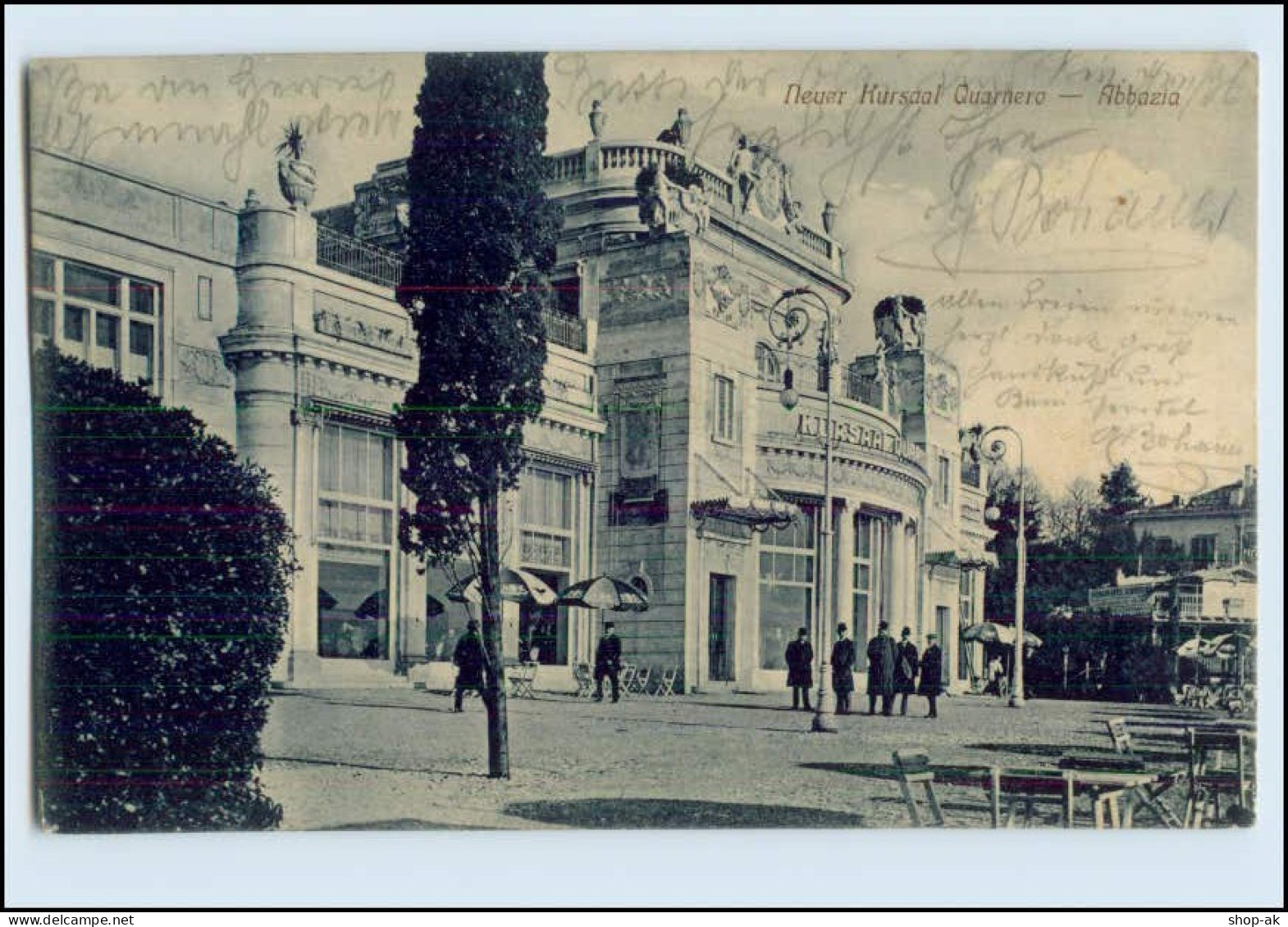 W8A99/ Abbazia Nuer Kursaal Quarnero Kroatien AK 1910 - Croacia