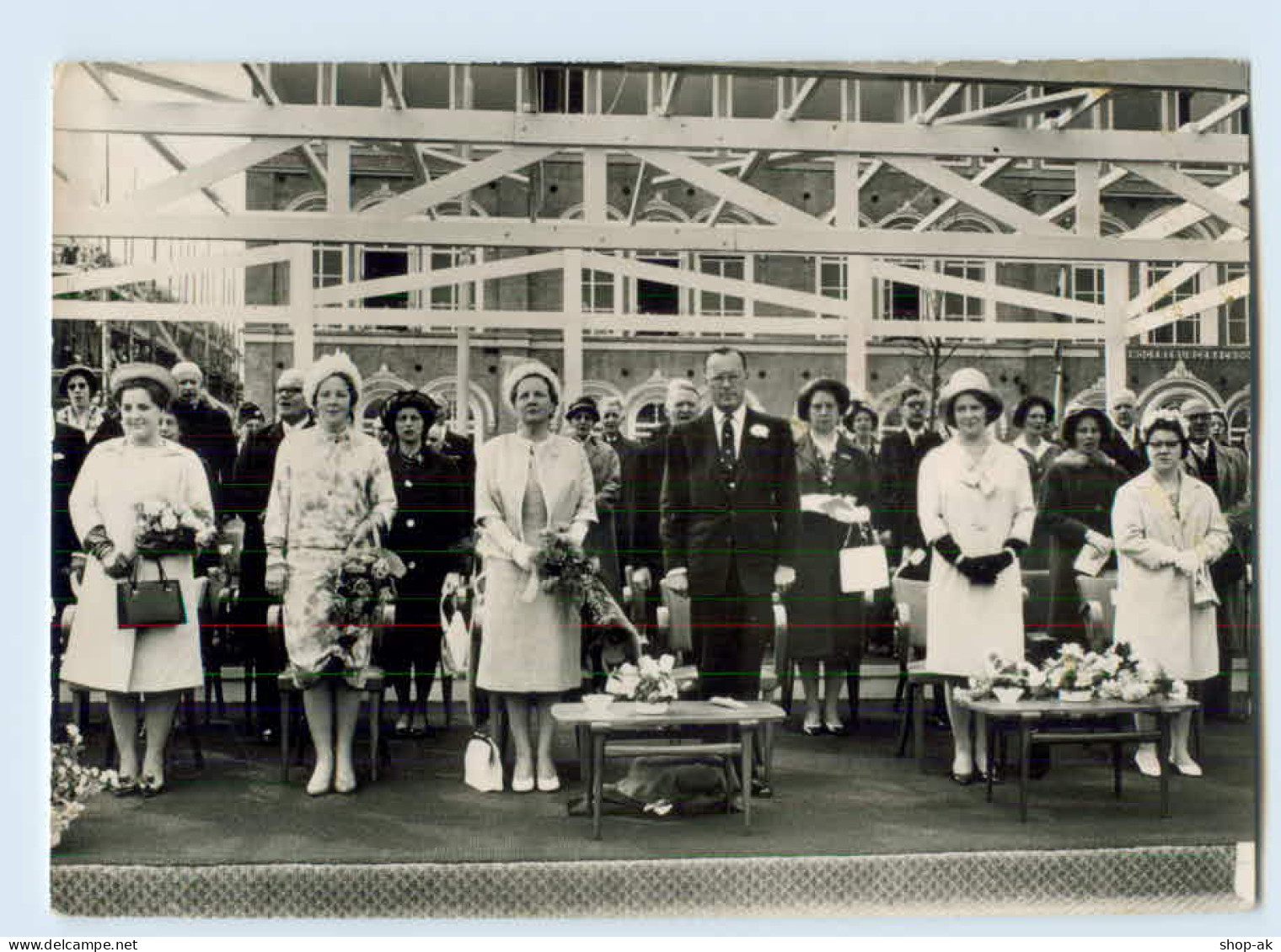 W9R95/ Königin Von Niederlande Besucht Die Provinz Friesland AK 1962 - Royal Families