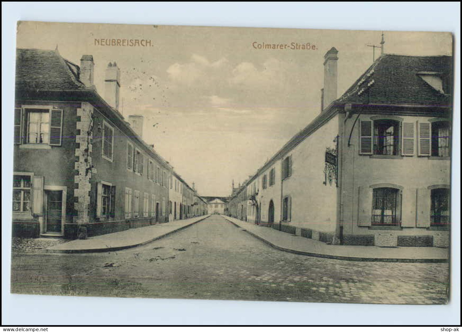 N3704/ Neubreisach Colmarer Straße Elsaß AK 1916 - Elsass