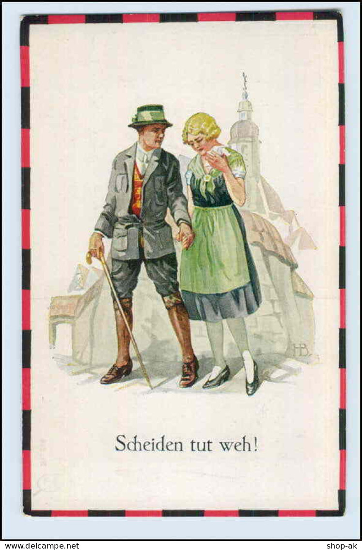 W6E84/ Scheiden Tut Weh! Künstler AK Ca.1925 - Mailick, Alfred