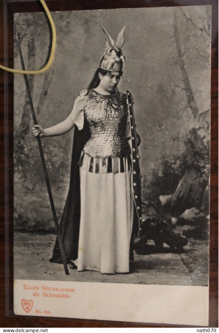 CPA Ak 1901 Actrice Opéra Chanteuse Ellen Gulbranson Brünnhilde Bayern Interlaken - Cantanti E Musicisti