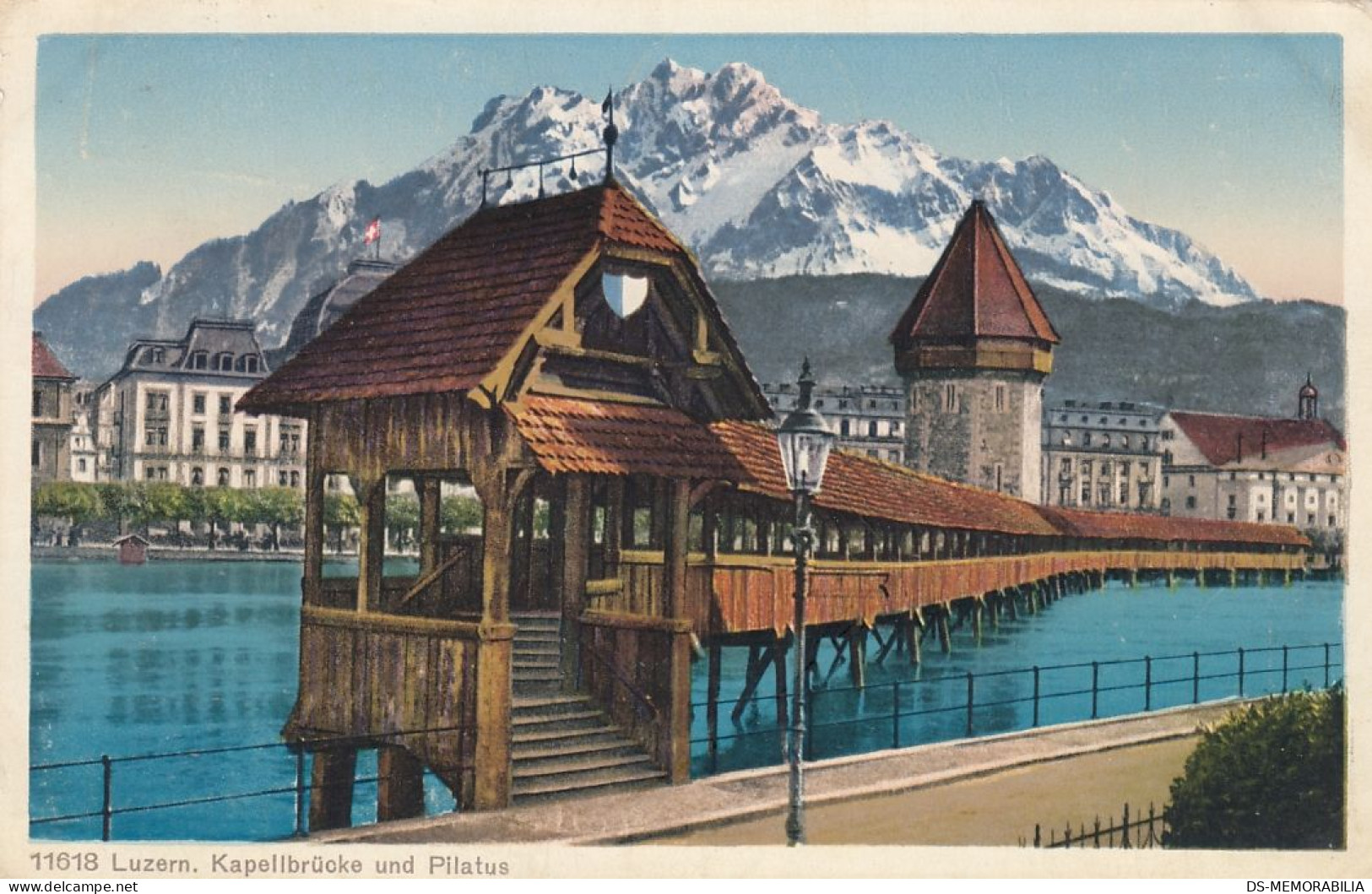 Luzern - Kapellbrucke Und Pilatus 1926 - Lucerne