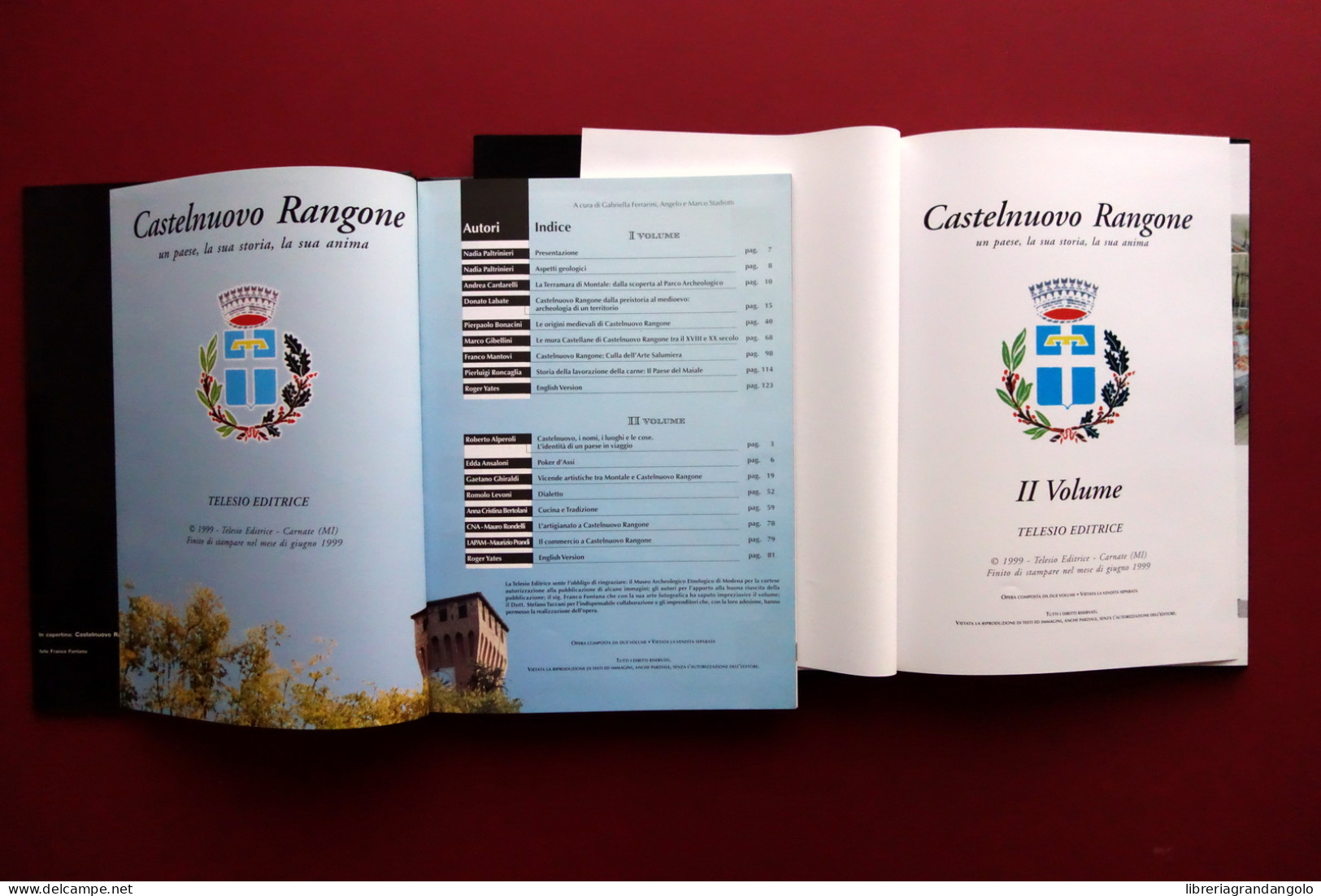 Castelnuovo Rangone Telesio Editrice 1999 Fotografie Franco Fontana 2 Volumi - Unclassified