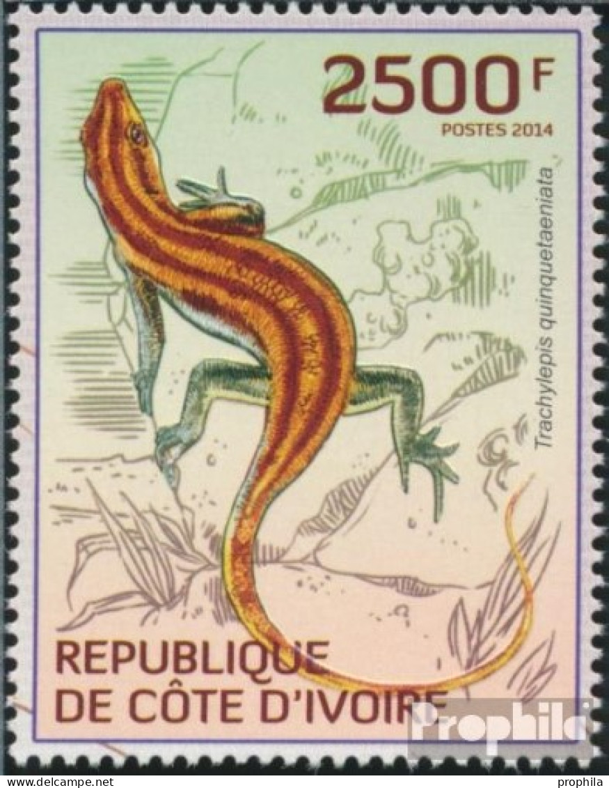 Elfenbeinküste 1533 (kompl.Ausg.) Postfrisch 2014 Reptillien - Côte D'Ivoire (1960-...)