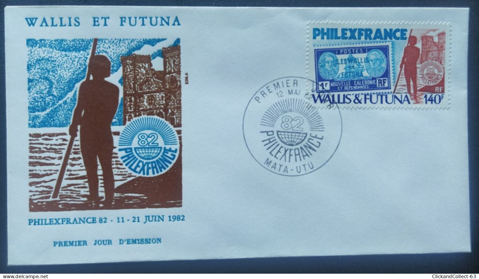 Enveloppe Premier Jour Wallis & Futuna Philexfrance 1982 Timbre N° 285 - FDC