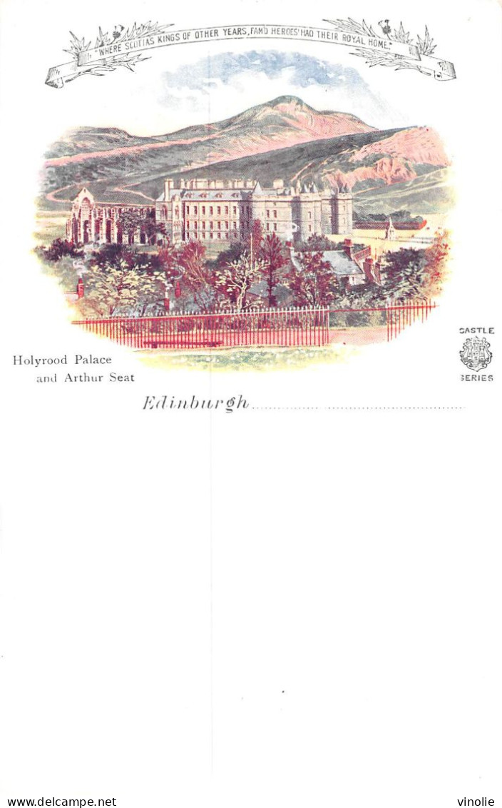 24-4785 : EDINBURGH.  HOLYROOD PALACE AND ARTHUR SEAT - Autres & Non Classés