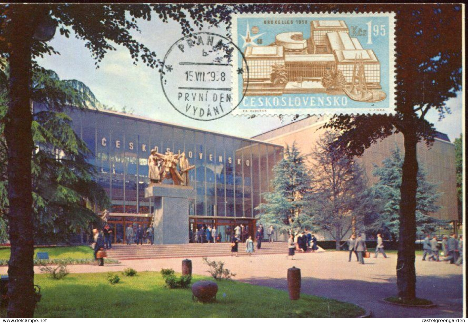 X0132 Ceskoslovensko,maximum 1958 Exposition Universelle De Bruxelles, 1958,Pavilion Of Czechoslovakia - 1958 – Bruselas (Bélgica)