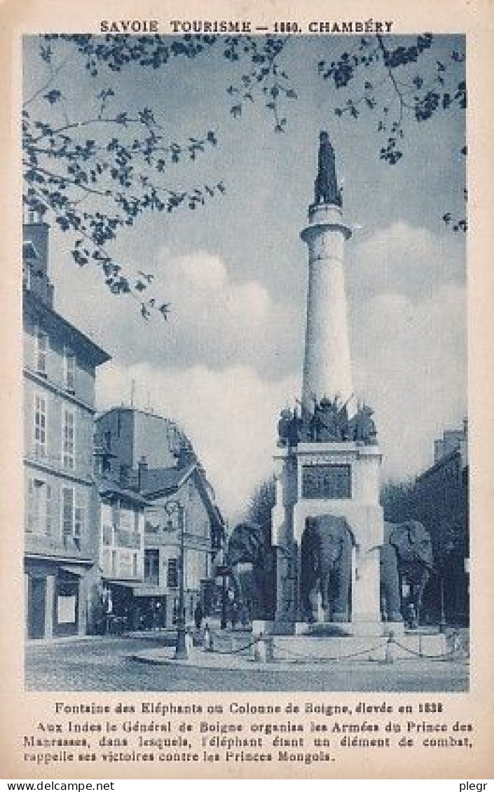 0-73065 01 22 - CHAMBERY - FONTAINE DES ELEPHANTS OU COLONNE DE BOIGNE - Chambery