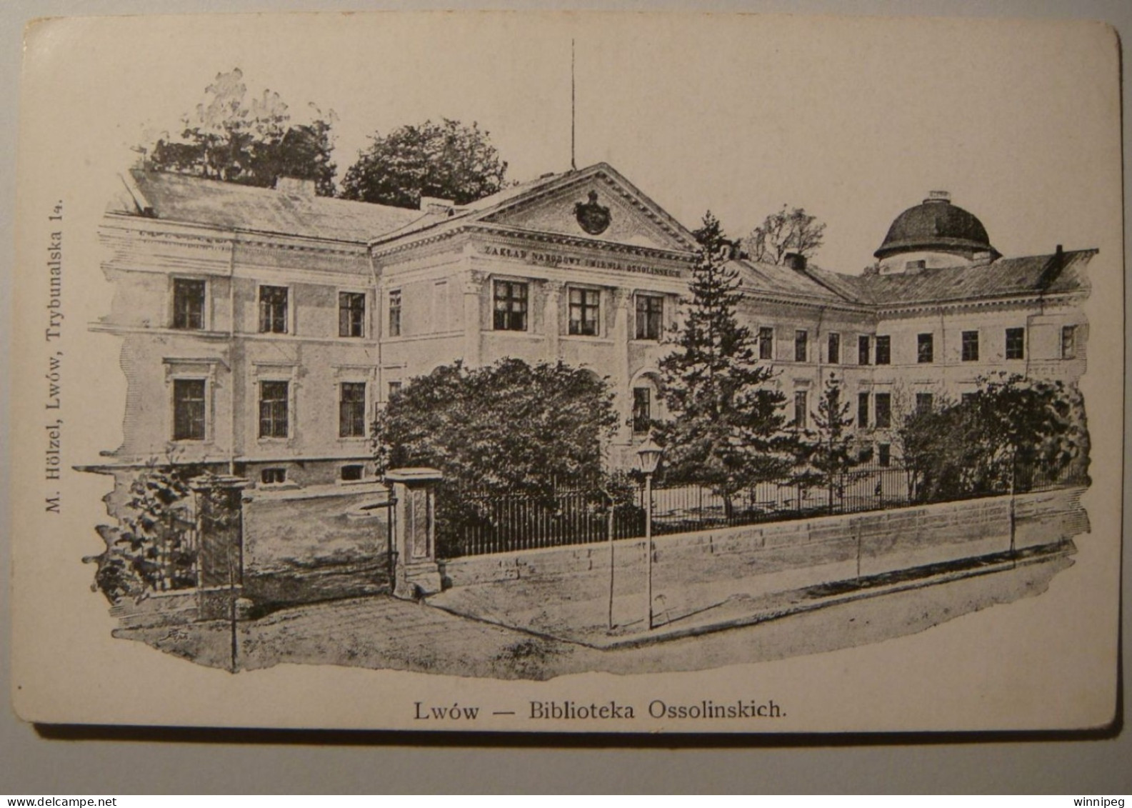 Lwow.Biblioteka Ossolinskich.M.Holzel.Poland.Ukraine. - Ukraine