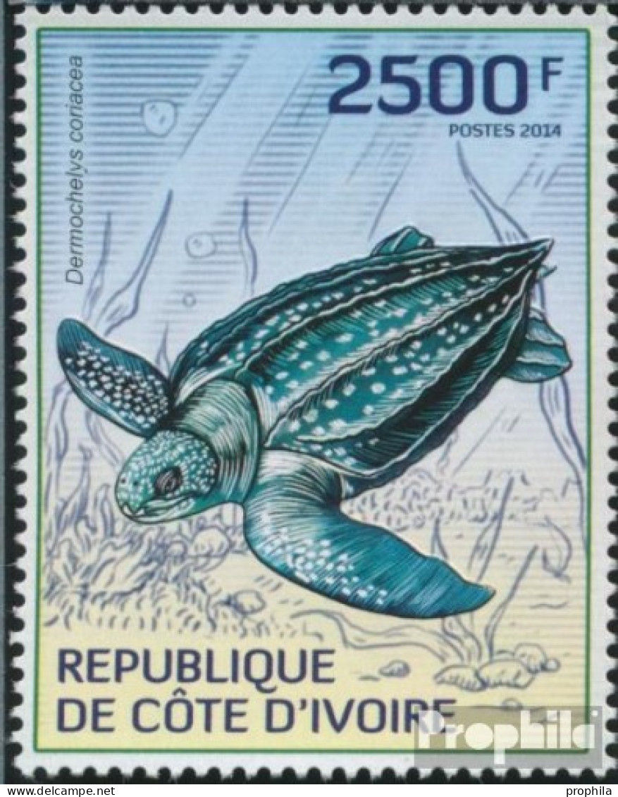 Elfenbeinküste 1528 (kompl.Ausg.) Postfrisch 2014 Schildkröten - Costa De Marfil (1960-...)