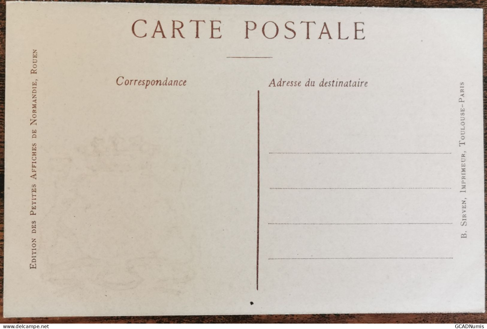 CARTE POSTALE Billet 1 Franc Chambre De Commerce De CHAMBERY - Savoie - Chambery