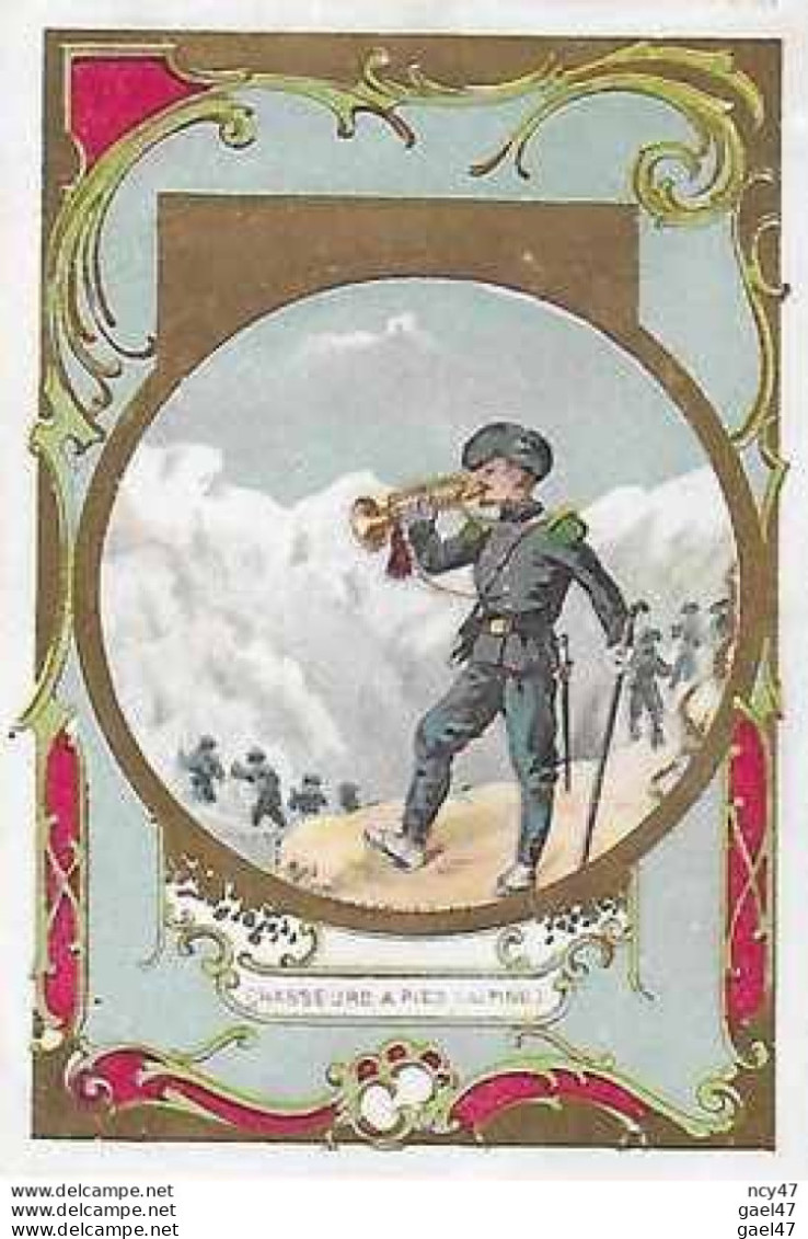 CHROMOS. Chicorée AU DERNIER TAMBOUR. Casiez-Bourgeois (Cambrai) Chasseurs à Pied Alpin...S4229 - Tea & Coffee Manufacturers