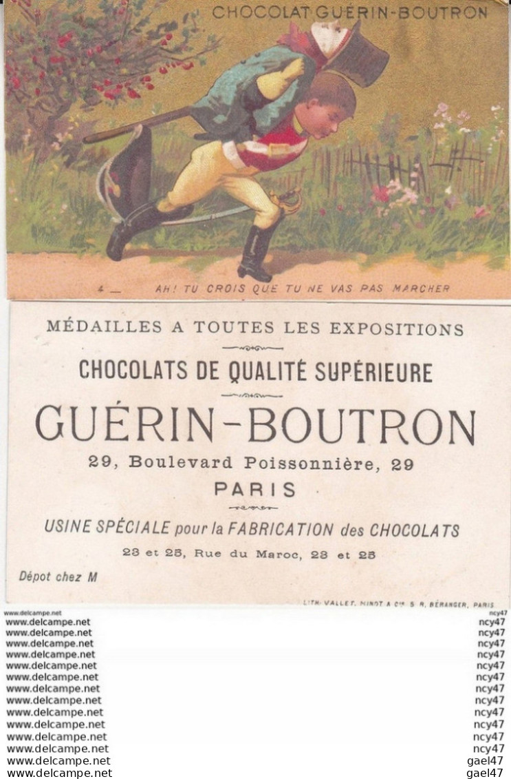 CHROMOS.Chocolat GUERIN-BOUTRON.  Ah ! Tu Crois Que Tu Ne Vas Pas Marcher ...T104 - Guerin Boutron